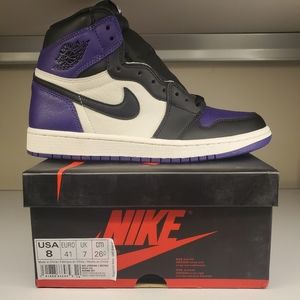 Mens 8 Womens 9.5 Jordan 1 Retro Court Purple 1.0